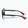 Slnečné okuliare Ray-Ban Rb8336M Scuderia matt black/dark grey mirror blue/red 6