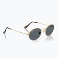 Slnečné okuliare Ray-Ban Oval arista gold/blue