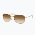 Slnečné okuliare Ray-Ban Bain Bridge arista gold/brown gradient 4