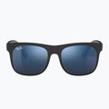 Detské slnečné okuliare Ray-Ban Justin matt rubber black/blue mirror 2