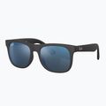 Detské slnečné okuliare Ray-Ban Justin matt rubber black/blue mirror 3