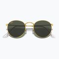 Slnečné okuliare Ray-Ban Round Metal gold/green g-15 3