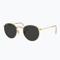 Slnečné okuliare Ray-Ban Round Metal gold/black polarized 4