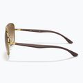 Slnečné okuliare Ray-Ban RB3683 arista gold/brown 7