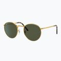 Slnečné okuliare Ray-Ban New Round gold/green 4