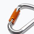Climbing Technology Hms Snappy Cf Twist Lock karabína L4600006 strieborno-oranžová 2C46000ZPE 3