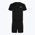 EA7 Emporio Armani Ventus7 Travel čierny set tričko + šortky
