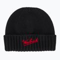 Pánska zimná čiapka Woolrich Merino Wool Logo Beanie black