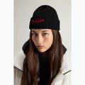 Pánska zimná čiapka Woolrich Merino Wool Logo Beanie black 5
