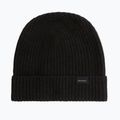 Pánska zimná čiapka Woolrich Knitted Ribbed Beanie black