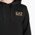 Pánska mikina EA7 Emporio Armani Train Logo Series Hoodie Extended Logo Coft black/gold logo 3