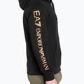 Pánska mikina EA7 Emporio Armani Train Logo Series Hoodie Extended Logo Coft black/gold logo 4