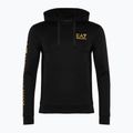 Pánska mikina EA7 Emporio Armani Train Logo Series Hoodie Extended Logo Coft black/gold logo 5