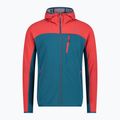 Pánska modro-červená trekingová mikina CMP 31L6327/M916