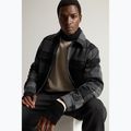 Pánska bunda Woolrich Alaskan Wool Check Overshirt charcoal buffalo 4