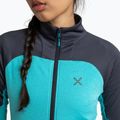 Dámska mikina Montura Rise Maglia turquoise/graphite blue 4