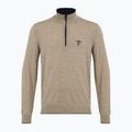 Pánsky sveter Aeronautica Militare 1/2 Zip sand melange