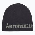 Pánska zimná čiapka Czapka Aeronautica Militare 262CU0093UL00450 jet black