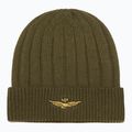 Pánska zimná čiapka Czapka Aeronautica Militare 262CU0098UL00485 verde militare