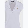 Dámske polo tričko EA7 Emporio Armani Train Costa Smeralda biele 3
