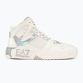 Obuv  EA7 Emporio Armani Basket Mid white/iridescent 2