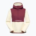 Dámska mikina La Sportiva Guidance Sherpa Hoody chalk/redwood 3