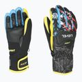 Lyžiarske rukavice Level Race Replica black/yellow