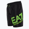 Plavecké kraťasy pánske   EA7 Emporio Armani Water Sport Logo Bermuda nero/fluo lime 3