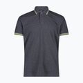 Pánska polo tričko CMP 34D5987 black/blue