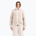 Dámska bunda EA7 Emporio Armani Train Contemporary Šport Teddy white sand