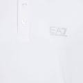 Pánske tričko EA7 Emporio Armani Core Identity Polo white / silver logo 3
