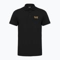 Pánska polokošeľa EA7 Emporio Armani Core Identity čierna / zlaté logo