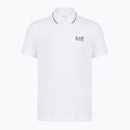 Pánske tričko EA7 Emporio Armani Core Identity Piqué Polo white