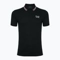 Pánske tričko EA7 Emporio Armani Golf Pro Polo Check black