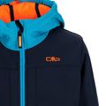 Detská softshell bunda CMP Fix Hood tmavomodrá 3A94/1NM 3
