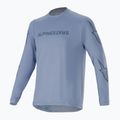 Pánske cyklistické tričko Alpinestars A-Dura Switch s dlhým rukávom infinity blue