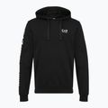 Pánska mikina Emporio Armani EA7 Train Logo Series Extended Logo Hoodie black / white