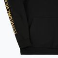 Pánska mikina Emporio Armani EA7 Train Logo Series Extended Logo Hoodie black / gold 3