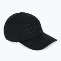 EA7 Emporio Armani Train Logo Series Vyšívaná baseballová čiapka čierna