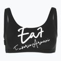 Dámske dvojdielne plavky EA7 Emporio Armani Maxi Logo Bikini Top black 3
