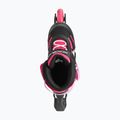 Detské korčule s chráničmi Rollerblade Microblade Combo Jr black/pink 5