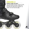 Pánske kolieskové korčule Rollerblade Crossfire LX black/lime 9
