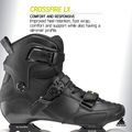 Pánske kolieskové korčule Rollerblade Crossfire LX black/lime 10