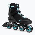 Dámske kolieskové korčule Rollerblade Sirio 80 W black/teal blue