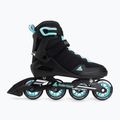 Dámske kolieskové korčule Rollerblade Sirio 80 W black/teal blue 2
