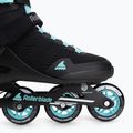 Dámske kolieskové korčule Rollerblade Sirio 80 W black/teal blue 7