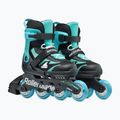 Detské kolieskové korčule Rollerblade Microblade Jr black/light blue 2