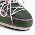 Dámske snehové topánky Moon Boot Icon Low Space Racing forest green/silver/pink 7