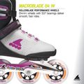 Dámske kolieskové korčule Rollerblade Macroblade 84 W light grey/violet/orange 9