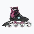 Dámske kolieskové korčule Rollerblade Macroblade 84 W black/burgundy/ocean green 2